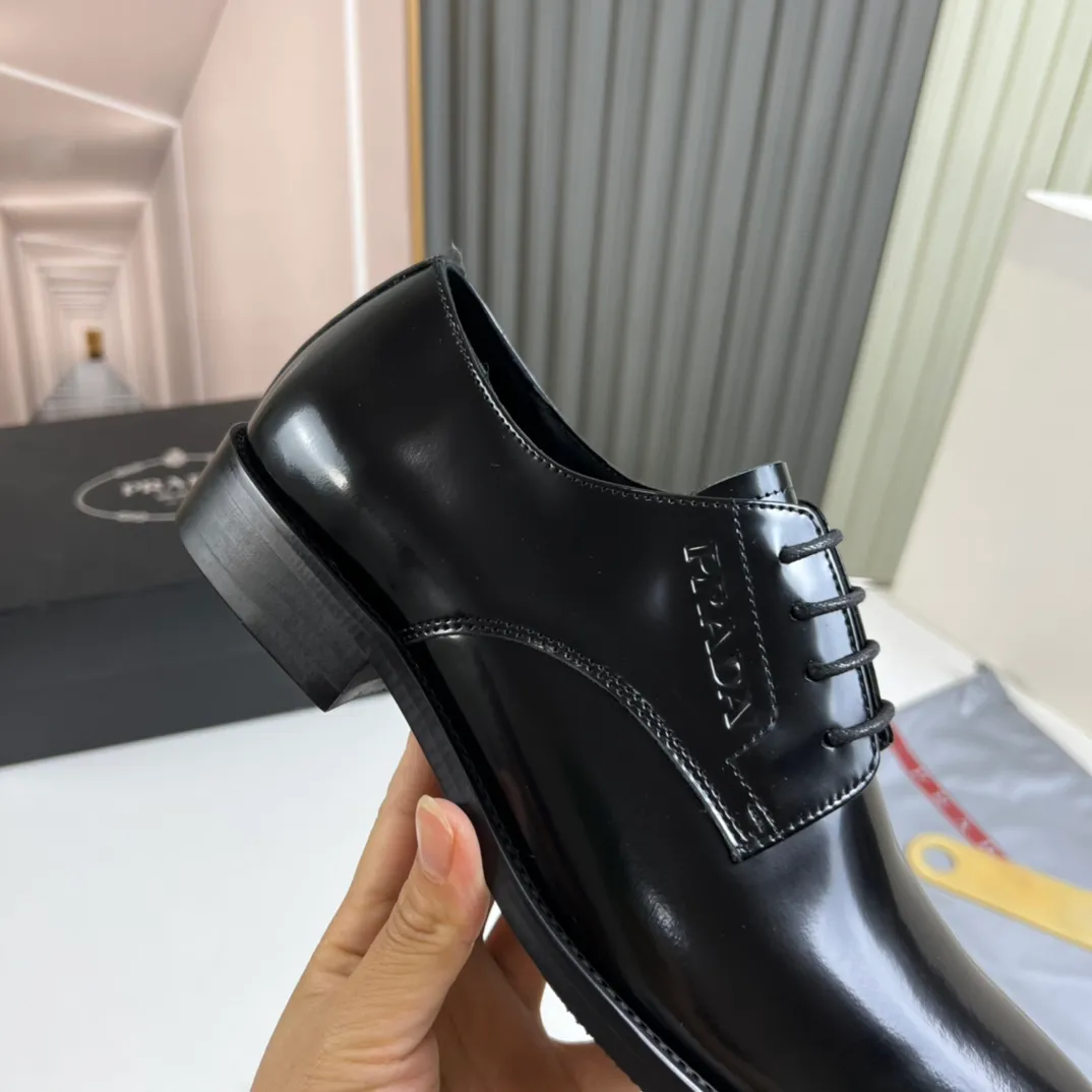 Men's shoes 💰520💰 Prada.PRADA men's business casual leather shoes, 1:1 shipment ⬆️Luxury and noble 👞All imported original brand leather, just to create a more comfortable wearing experience, upper: original open edge beaded cowhide ➕Imported full cow lining, original outsole ✔️36-45 (45 non-returnable)